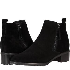 NEW BLONDO women's samara waterproof bootie in black suede
